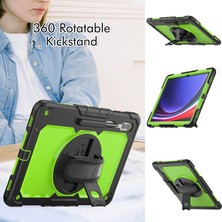 Seashell Digital Samsung Galaxy Tab S9 Ultra (SM X910 X916B X918U) Pc Silikon Kick Stand Pet Ekranlı Film Tablet Kılıfı (Yurt Dışından)