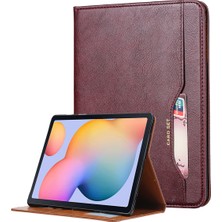 Seashell Digital Otomatik Emilmiş Cüzdan Stand Pu Deri Samsung Galaxy Tab A7 Lite 8 7 Inç (T220 T725) ŞARAP sı Tablet Kılıfı (Yurt Dışından)