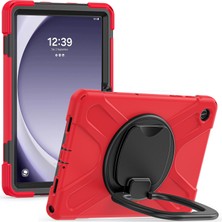 Seashell Digital Samsung Galaxy Tab A9 Case Pc Silikon Dönen Kickstand Tablet Kılıfı (Yurt Dışından)