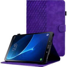 Seashell Digital Samsung Galaxy Tab A 10.1 (T580 T585) Otomatik Uyandırma uyku Anti Düşme Kart Yuvaları standı Deri Tablet Kılıfı (Yurt Dışından)