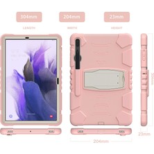 Seashell Digital Kick Stand Çok Açılı Ayarlı Pc Silikon Hibrit Samsung Galaxy Tab S8 s7 Sakura Kalem Tutuculu Tablet Kılıfı (Yurt Dışından)