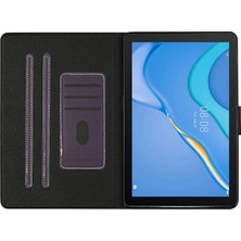 Seashell Digital Samsung Galaxy Tab A9 Pu Deri Slim Fit Kart Tutucu Tablet Kılıfı (Yurt Dışından)