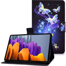 Seashell Digital Samsung Galaxy Tab S7 T870 S8 X700 X706 Desen Baskı Deri Koruyucu Çiçek Tablet Kılıfı (Yurt Dışından)