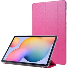 Seashell Digital Ipek Doku Deri Samsung Galaxy Tab S8 Üç Katlı Stand Koruyucu Tablet Kılıfı (Yurt Dışından)