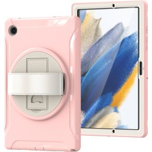 Seashell Digital Samsung Galaxy Tab A8 10.5 (2021 2022) X200 X205 Pc Silikon Standı El Kayışı Koruyucu Kiraz Çiçekleri Tablet Kılıfı (Yurt Dışından)