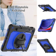 Seashell Digital Samsung Galaxy Tab S9 (X710 X716B X718U) Pc Silikon Kick Stand Anti Drop Pet Ekranlı Film Tablet Kılıfı (Yurt Dışından)