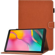 Seashell Digital Samsung Galaxy Tab A 10.1 (2019) T510 T515 Pu Deri Manyetik Toka Kart Yuvaları Ayarlanabilir Stand Tablet Kılıfı (Yurt Dışından)