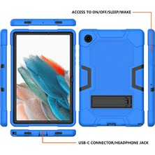 Seashell Digital Samsung Galaxy Tab A8 10.5 (2021 2022) Kontrast Pc Silikon Kick Stand Koruyucu Tablet Kılıfı (Yurt Dışından)