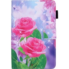 Seashell Digital Desen Baskı Kart Tutucu Samsung Galaxy Tab A8 10.5 (2021) SM X200 X205 A8 10.5 (2022) ROSE Tablet Kılıfı (Yurt Dışından)