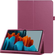 Seashell Digital Litchi Deri Deri Standlı Samsung Galaxy Tab S7 T870 T875 S8 Tablet Kılıfı (Yurt Dışından)