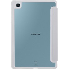 Seashell Digital Samsung Galaxy Tab S6 Lite (2024 2022 (2020) Pu Deri Üç Katlı Stand Şeffaf Arka Tablet Kılıfı (Yurt Dışından)