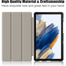 Seashell Digital Samsung Galaxy Tab A9 X115 Pu Deri Üç Katlı Stand Tablet Kılıfı (Yurt Dışından)