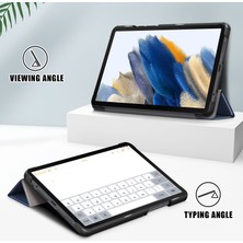 Seashell Digital Samsung Galaxy Tab A9 X115 Pu Deri Üç Katlı Stand Tablet Kılıfı (Yurt Dışından)