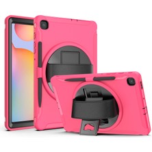 Seashell Digital Samsung Galaxy Tab S6 Lite (2020) P610 P615 S6 Lite (2022 2024) P620 ROSE Pc Tpu Kalem Yuvası El Kayışı Tablet Kılıfı (Yurt Dışından)