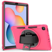 Seashell Digital Samsung Galaxy Tab S6 Lite (2020) P610 P615 S6 Lite (2022 2024) P620 ROSE Pc Tpu Kalem Yuvası El Kayışı Tablet Kılıfı (Yurt Dışından)