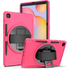 Seashell Digital Samsung Galaxy Tab S6 Lite (2020) P610 P615 S6 Lite (2022 2024) P620 ROSE Pc Tpu Kalem Yuvası El Kayışı Tablet Kılıfı (Yurt Dışından)