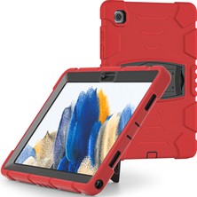 Seashell Digital Samsung Galaxy Tab A8 10.5 (2021 2022) X200 205 Kick Stand Pc Silikon Hibrit Çizilmez Tablet Kılıfı (Yurt Dışından)