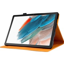 Seashell Digital Samsung Galaxy Tab A8 10.5 Koruyucu Dikiş Baskılı Düşme Önleyici Otomatik Uyandırma uyku Kart Yuvaları stand Haki Tablet Kılıfı (Yurt Dışından)