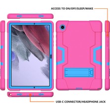 Seashell Digital Samsung Galaxy Tab A8 10.5 (2021 2022) Kontrast Pc Silikon Koruyucu Kickstand Tablet Kılıfı (Yurt Dışından)