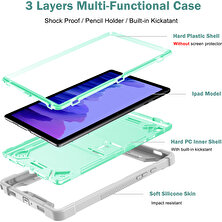 Seashell Digital Samsung Galaxy Tab A7 10.4 (2020 2022) Silikon Pc Koruyucu Zırh Nane Tablet Kılıfı (Yurt Dışından)