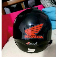 Honda Için Uyumlu Aksesuar Oto Motorsiklet Kask Sticker Set Kırmızı