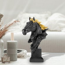Mimgo At Dekoratif Figür Üstü Süsü Kitaplık için Heykel (Yurt Dışından)