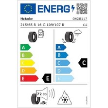 Matador 215/65 R16C 109/107 R Nordicca Van 8Pr Hafif Ticari Kış Lastiği ( Üretim Yılı :2024 )