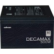 Zalman ZM500-LX3(DECAMAX500W) 80+ Plus Yüksek Koruma Devre Tasarımı Güç Kaynağı