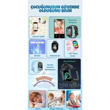 Harvox 4g Max Sim Kartlı Gps'li Çocuk Saati (2 Kordon ve Boyun Askılık Kılıfı HEDİYEİ)-(2024 Model)