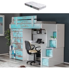 Setay Summer Ranza 2 Kapaklı Dolap Çalışma Masası + 1 Adet Comfort Yatak