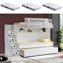 Setay Ranza Çizgi Yavrulu Ranza + 3 Adet Comfort Yatak