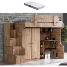 Setay Viva Ranza 2 Kapaklı Dolap Çalışma Masası + 1 Adet Comfort Yatak