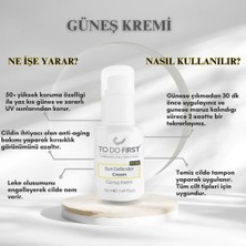 TO DO FIRST Sun Defender Cream Spf 50 Yüksek Koruma Etkili Doğal Leke  Karşıtı Güneş Kremi