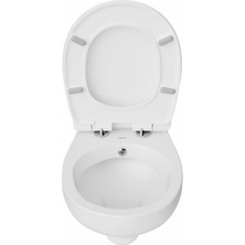 Creavit Perla Asma Klozet Beyaz ve Klozet Kapağı