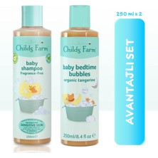 Childs Farm 2'li Parfüm Içermeyen Bebek Şampuanı ve Banyo Köpüğü (250ML 2 Adet)