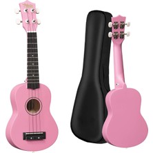 Midex UKX-901PK Pembe Soprano Ukulele (Askı Çanta Metod Pena)