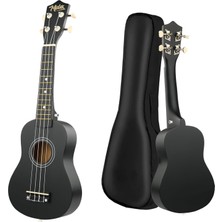 Midex Ukx-901bk Siyah Soprano Ukulele (Askı Çanta Metod Pena)