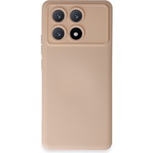 Newface Xiaomi Poco X6 Pro Kılıf Nano Içi Kadife Silikon - Pudra 13