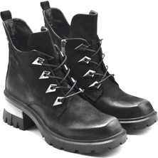 Kadın Topuklu Deri Bot Siyah 2353904K