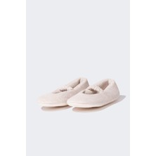 DeFacto Babet Görünümlü Düz Taban Panduf Kız Çocuk D3447A824WN