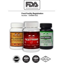 StrongLab - Naturel Üçlü Güç Seti, Doğal Kas Gelişimi, Testo Booster, Kas Güç