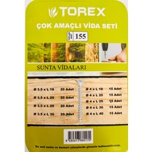 Torex Çok Amaçlı Vida Seti 155 Parça