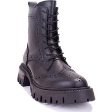 Dagoster  DZA07-12531530 Siyah Günlük Düz Taban Kadın Bot