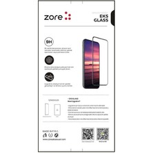 ZORE Apple iPhone Se 2020 Ekran Koruyucu Eks Temperli Cam Beyaz