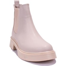 Dagoster DZA07-3892401 Bej Günlük Düz Taban Kadın Bot