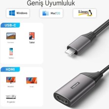 Lemorele 4K Hdmi Dönüştürücü CE/FC/ROHS Lisanslı Adaptör Hdmi Dönüştürücü Type-C Girişli