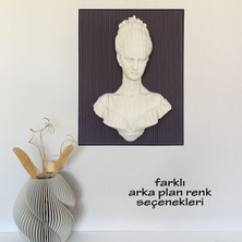 Zmapdesign Ahşap Parabolik Kadın Heykeli Duvar Dekoru  Parametrik Tasarım Sanatı