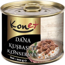 Konet Dana Kuşbaşı Et Konservesi 200g - Pratik Ve Lezzetli Hazır Yemek