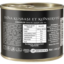 Konet Dana Kuşbaşı Et Konservesi 200g - Pratik Ve Lezzetli Hazır Yemek