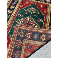 El Dokuma Çanakkale Dobag Halısı 140X185 Kök Boya Yün Halı
